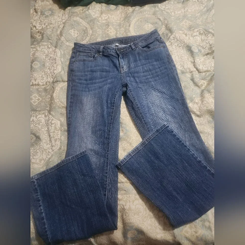 Jennifer Lopez 6 Dark Blue Full Length Pockets Zipper Women’s Jeans